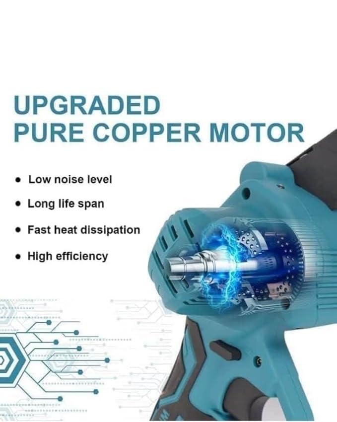 Cordless Battery Powered Electric Chainsaw for Tree Trimming, Wood Cutting